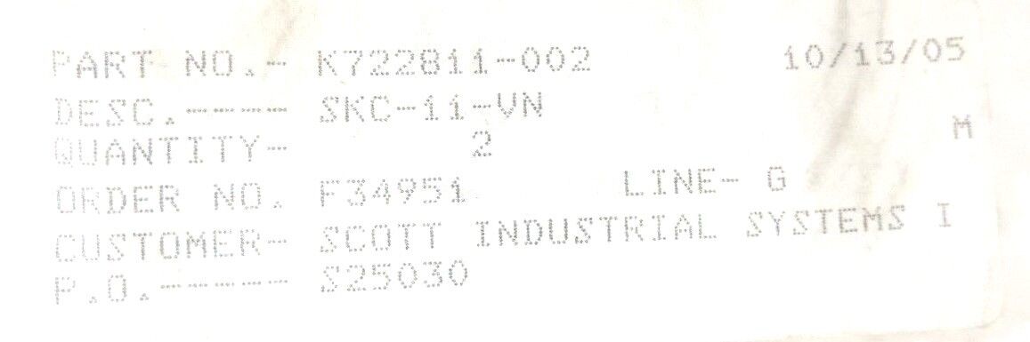 LOT OF 2 NEW OIL GEAR COMPANY K722811-002 SEAL KITS K722811002