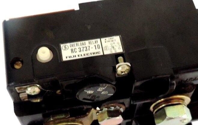 FUJI ELECTRIC RC3737-10 OVERLOAD RELAY RC373710 (DAMAGED)