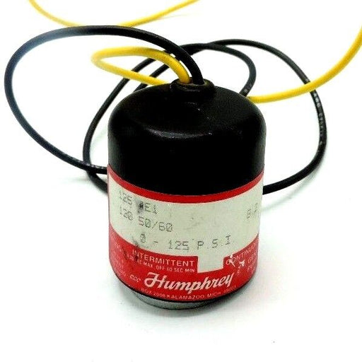 HUMPHREY 125 4E1 SOLENOID COIL 1254E1, 8.2W, 0-125 P.S.I.