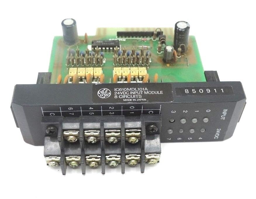 GENERAL ELECTRIC IC610MDL101A 24VDC INPUT MODULE 8 CIRCUITS