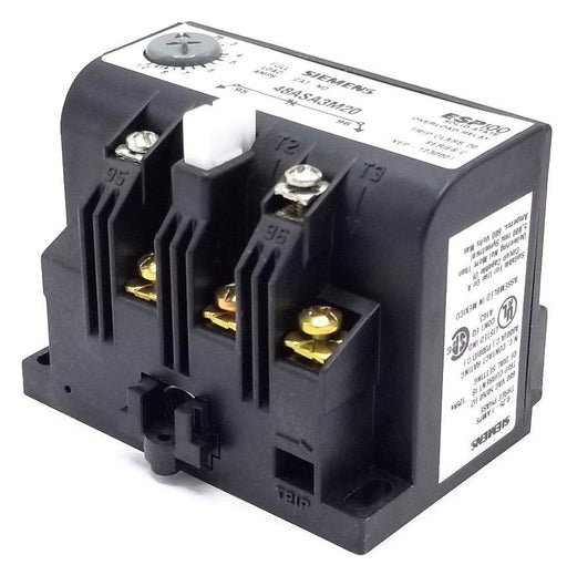 SIEMENS 48ASA3M20 OVERLOAD RELAY .25-1AMP RANGE 3PH, 600VAC, ESP 100, SER. C