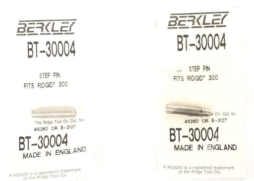 LOT OF 2 NEW BERKLEY BT-30004 STEP PINS FITS RIDGID 300, 45260 OR E-3127
