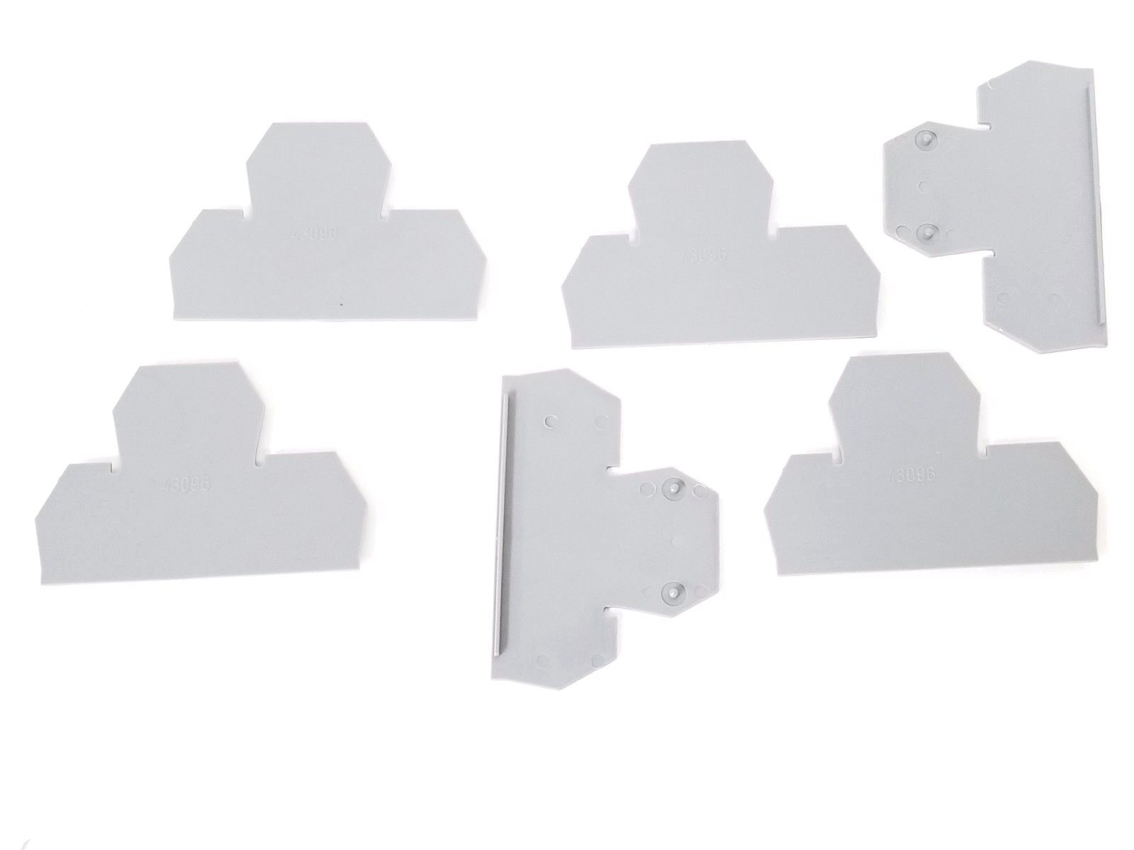LOT OF 6 NEW MORSETTITALIA 43096 TERMINAL BLOCK END PLATES 72X55X1.5MM