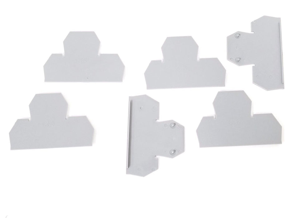 LOT OF 6 NEW MORSETTITALIA 43096 TERMINAL BLOCK END PLATES 72X55X1.5MM