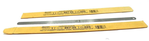 LOT OF 2 NEW STARRETT 667-25 FEELER STRIPS SIZE .025
