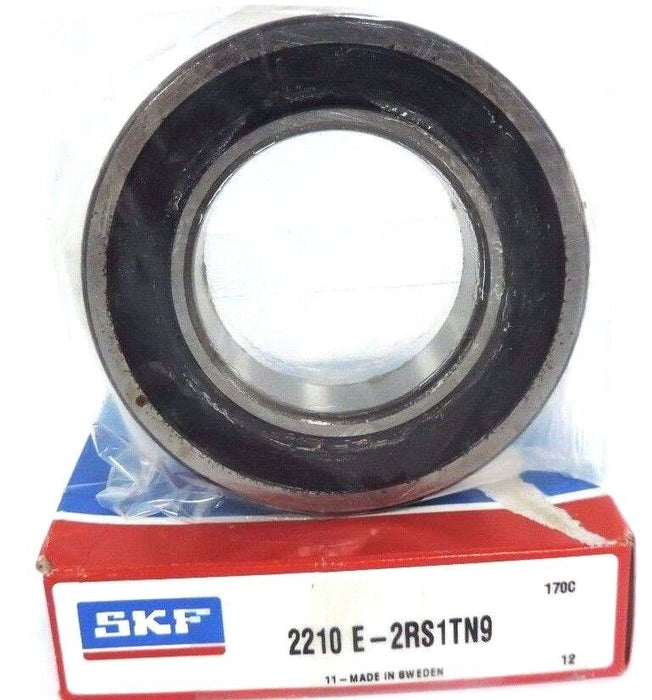 NIB SKF 2210-E-2RS1TN9 BALL BEARING SELF ALIGNING 50MM ID 90MM OD, 2210E2RS1TN9