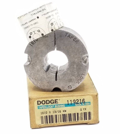 NIB DODGE 119216 TAPER-LOCK BUSHING 1610 X 13/16 KW