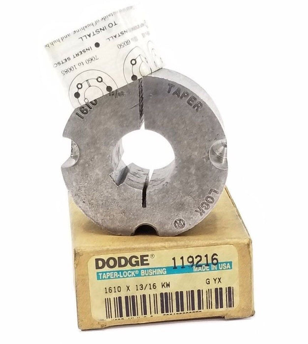 NIB DODGE 119216 TAPER-LOCK BUSHING 1610 X 13/16 KW