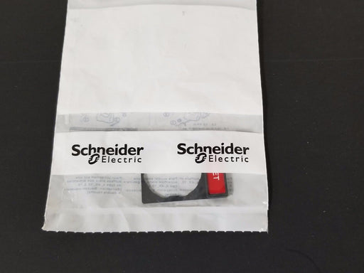 NEW TELEMECANIQUE ZBY2323 STD LEGEND HOLDER MARKED RESET (RED BACKGROUND)