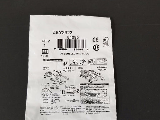 NEW TELEMECANIQUE ZBY2323 STD LEGEND HOLDER MARKED RESET (RED BACKGROUND)