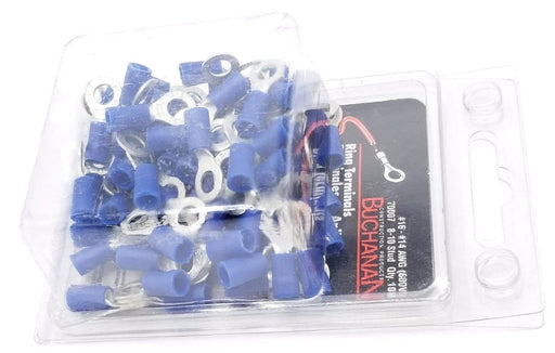 NEW BUCHANAN 70007 8-10 STUD #16-#14 AWG (600V) RING TERMINALS (PACK OF 100)