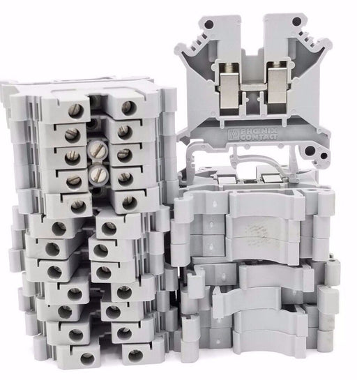 LOT OF 20 PHOENIX CONTACT UK5N TERMINAL BLOCKS 40AMP, 600V, UK-5-N