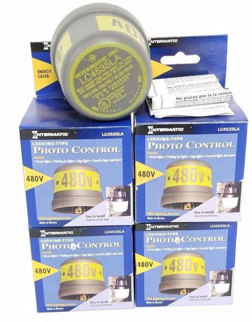 LOT OF 4 NIB INTERMATIC LC4535LA LOCKING-TYPE PHOTO CONTROL 480V