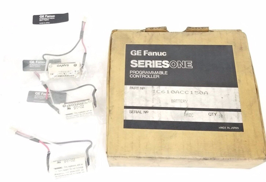 NEW GE FANUC IC610ACC150A BATTERY LITHIUM 3V CYL HIGH POWER (BOX OF 3)