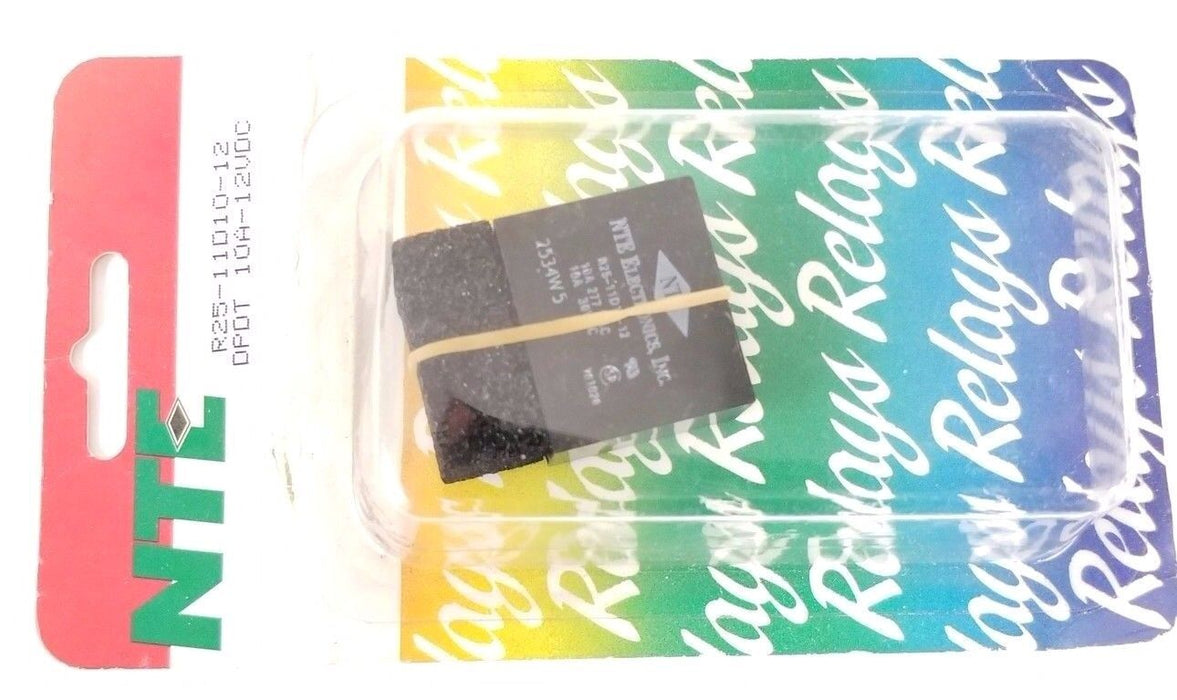 NEW NTE R25-11D10-12 RELAY DPDT 10A-12VDC, R2511D1012