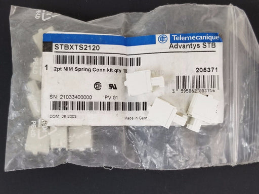 NEW TELEMECANIQUE STBXTS2120 ADVANTYS STB 2PT NIM SPRING CONN KIT QTY: 12