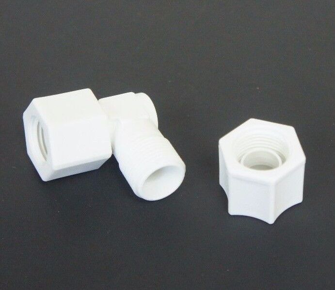 LOT OF 5 NEW GENERIC 5016K156 ELBOWS 3/8" MALE X 3/8" TUBE