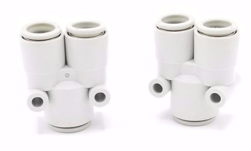 LOT OF 2 NEW SMC KQU10-12A FITTINGS KQU1012A