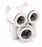 LOT OF 2 NEW SMC KQU10-12A FITTINGS KQU1012A