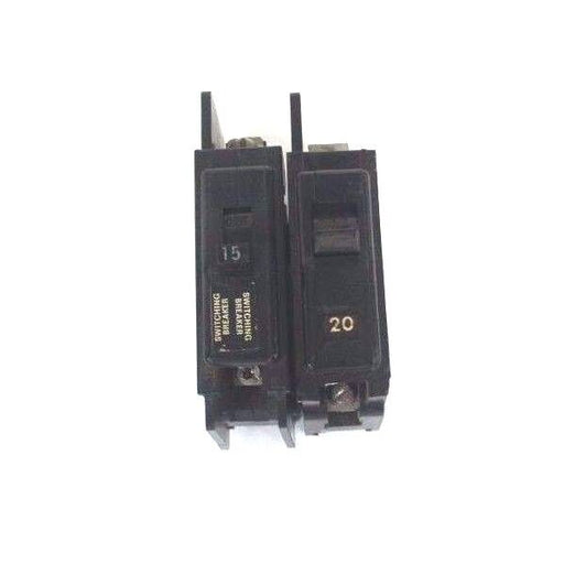 LOT OF 6 ITE EQ-B CIRCUIT BREAKERS 15A, 20A, EQB