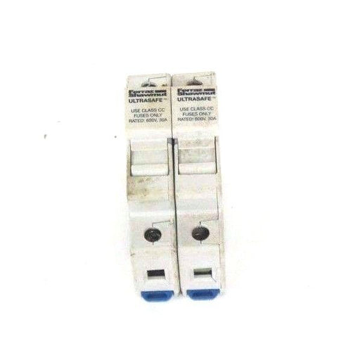 LOT OF 2 FERRAZ SHAWMUT USCC1 ULTRASAFE FUSE HOLDERS 30A, 600V