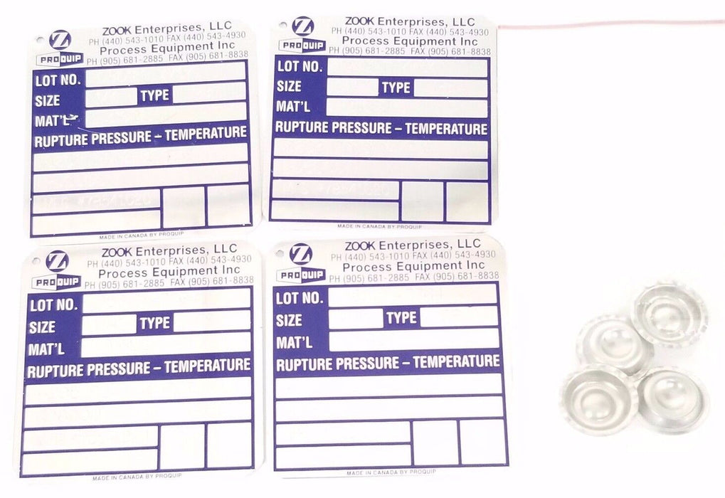 LOT OF 4 NEW ZOOK ENTERPRISES PLATES MFG # 78541.020 & HARDWARE