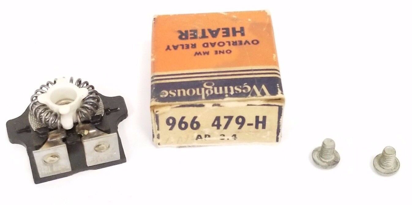NIB WESTINGHOUSE 966479H ONE MW OVERLOAD RELAY HEATER