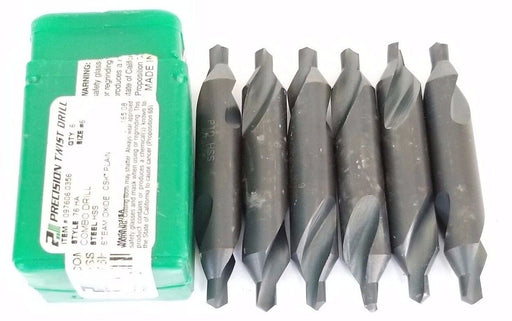 LOT OF 6 NEW PRECISION TWIST DRILL 097606.0356 STYLE: 76 HA, SIZE: 6, STELL HSS