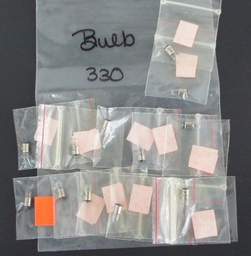 LOT OF 12 NEW GENERIC 330 MINIATURE BULBS