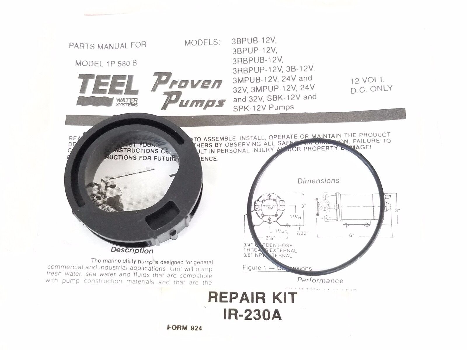 NEW TEEL WATER SYSTEMS IR-230A REPAIR KIT IR230A