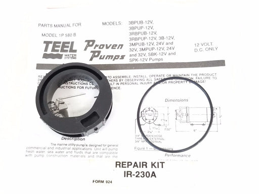 NEW TEEL WATER SYSTEMS IR-230A REPAIR KIT IR230A