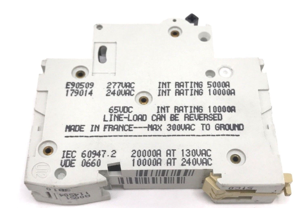 MERLIN GERLIN 24504 CIRCUIT BREAKER C60N, 6A, TYPE D, 277 VAC