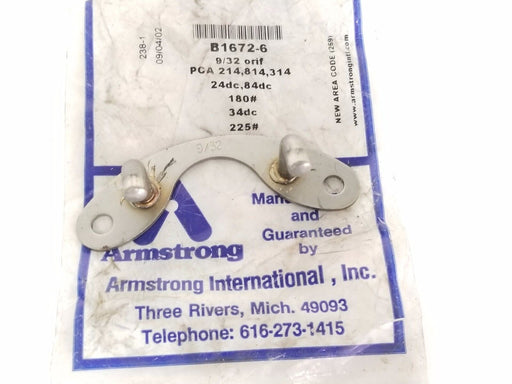NEW ARMSTRON B1672-6 BUCKET MECHANISM 9/32 ORIF. (INCOMPLETE)