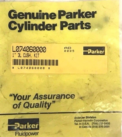 NEW PARKER L074060000 1'' 3L CUSH. KIT