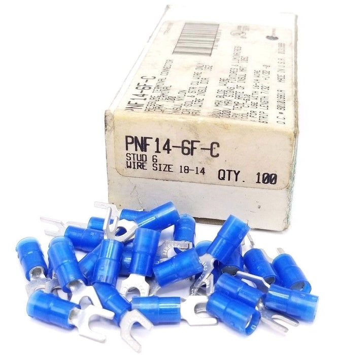 LOT OF 25 NEW PANDUIT PNF14-6F-C PAN-TERMINALS PNF146FC