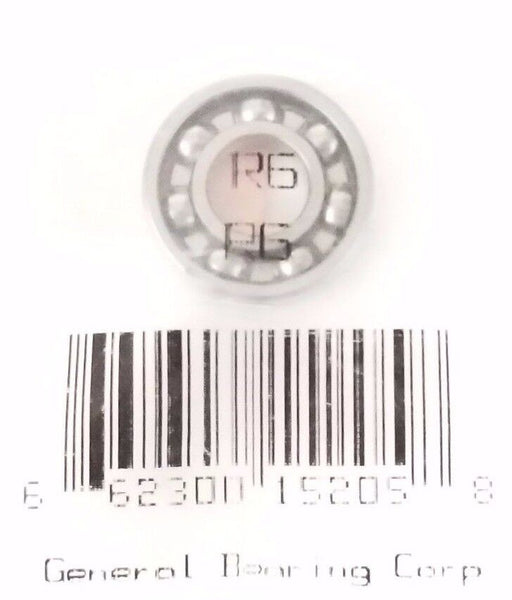 NEW GENERAL BEARING CORP. R6 BEARING OPEN 3/8IN ID 7/8IN OD 9/32IN WIDE