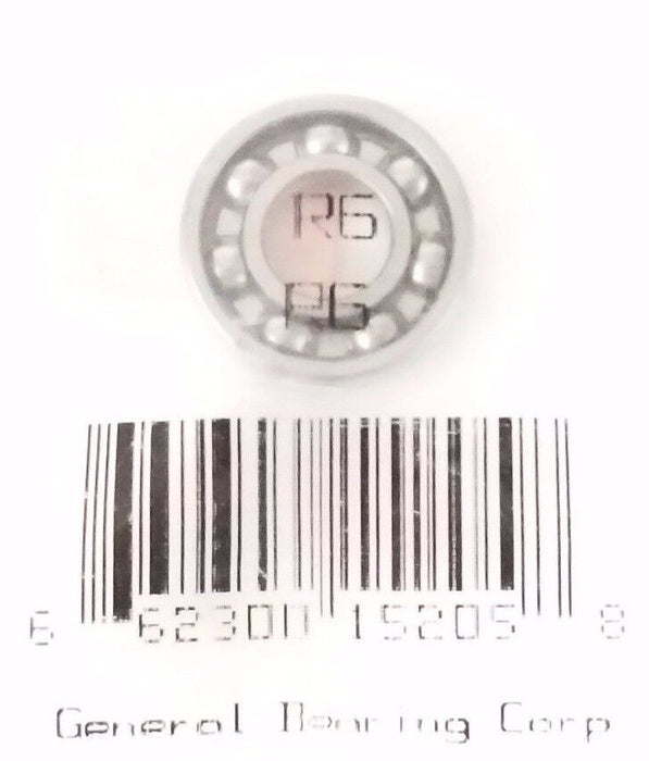 NEW GENERAL BEARING CORP. R6 BEARING OPEN 3/8IN ID 7/8IN OD 9/32IN WIDE