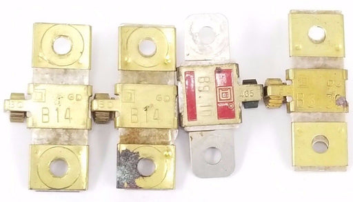 LOT OF 4 SQUARE D HEATER ELEMENTS B.14, B3.30, B9.10