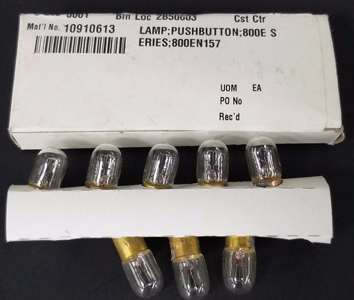LOT OF 8 NEW GENERIC SR 757 BULBS .8A, 28V