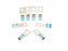 LOT OF 8 NEW GENERIC #6 WIRE COMPRESSION LUGS #10 BOLT 24 BLUE