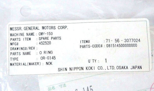 NEW NOK 452520 O RING 71-56-3077024