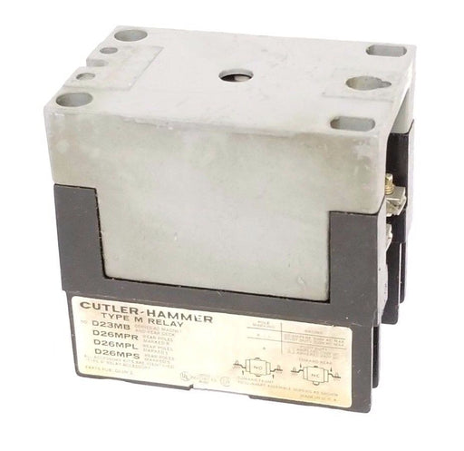 CUTLER-HAMMER D23MB RELAY TYPE M W/ 9-1989-1 COIL 110/120V