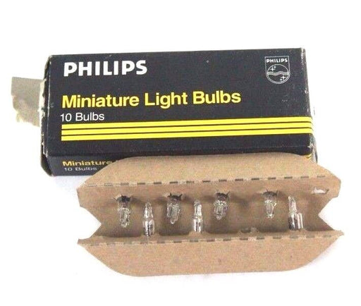 LOT OF 7 NIB PHILIPS MINIATURE LIGHT BULBS 73, 14V, 0.3CP