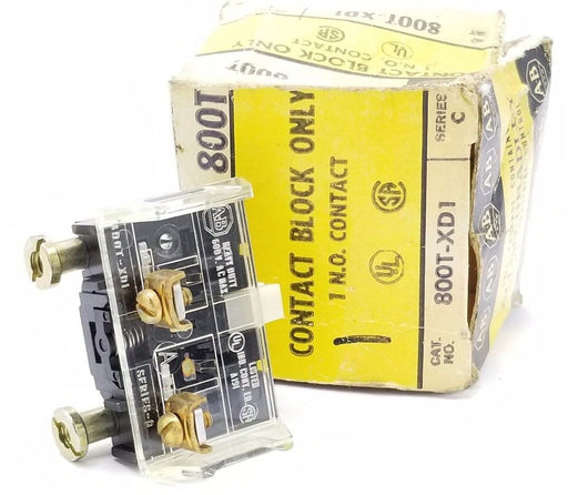NIB ALLEN BRADLEY 800T-XD1 SER. C CONTACT BLOCK 800TXD1