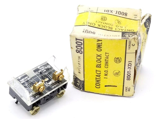 NIB ALLEN BRADLEY 800T-XD1 SER. C CONTACT BLOCK 800TXD1
