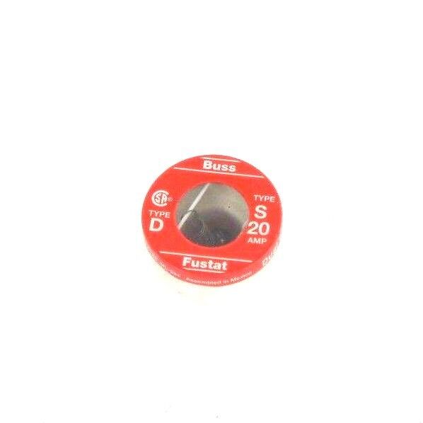 LOT OF 3 NEW BUSS TYPE S FUSTAT DUAL ELEMENT TIME DELAY FUSES 20 AMP
