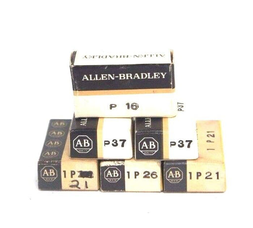 LOT OF 6 NEW ALLEN BRADLEY HEATING ELEMENTS (3) P21 (2) P37 (1) P16