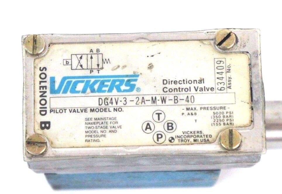 VICKERS DG4V-3-2A-M-W-B-40 DIRECTIONAL CONTROL VALVE DG4V32AMWB40