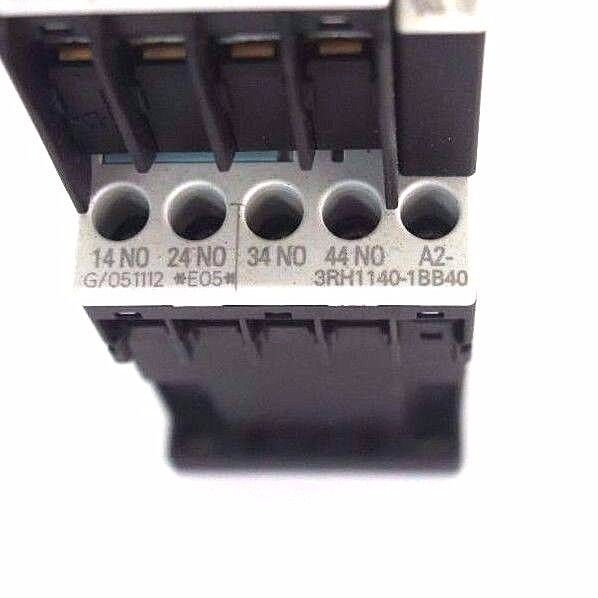 SIEMENS 3RH1140-1BB40 CONTACTOR W/ 3RH1911-1FA40 AND W/ 3RT1916-1EH00