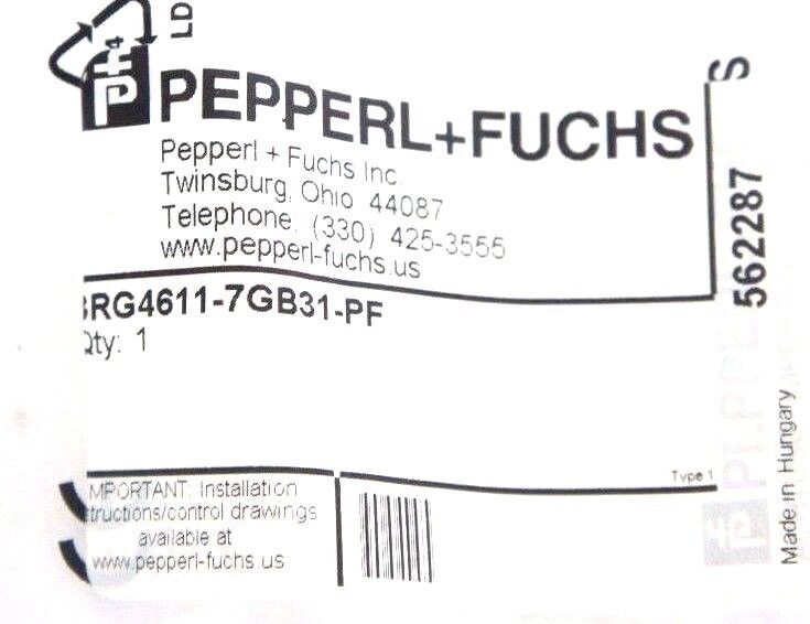 NEW PEPPERL + FUCHS 3RG4611-7GB31-PF INDUCTIVE PROXIMITY SENSOR 562287